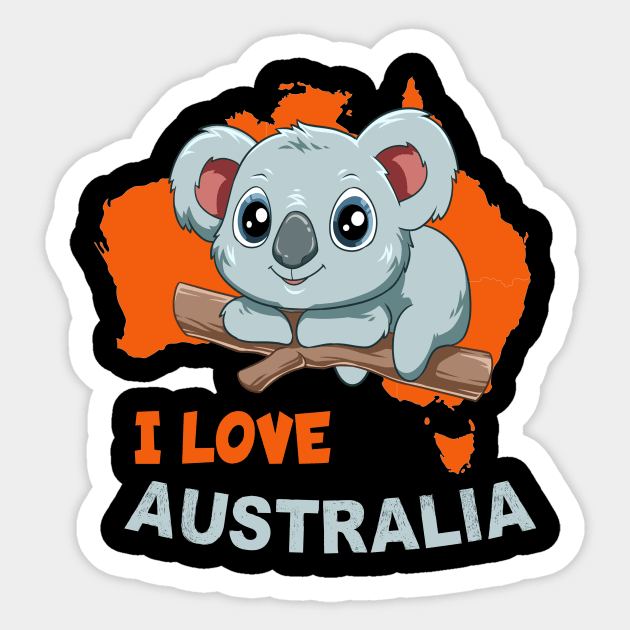 Koala bear love australia Sticker by Lomitasu